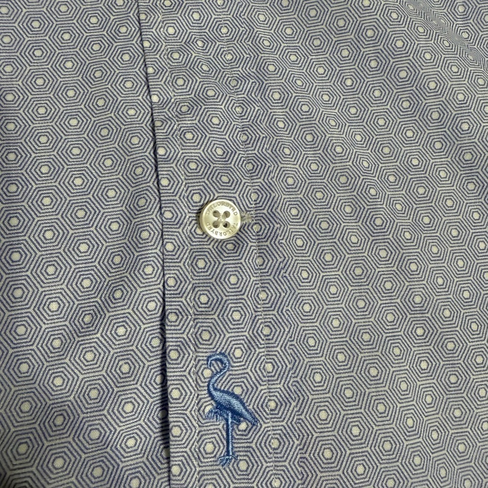 NWOT TaylorByrd Men's Blue Short Sleeve Shirt Size  L - Picture 2 of 11